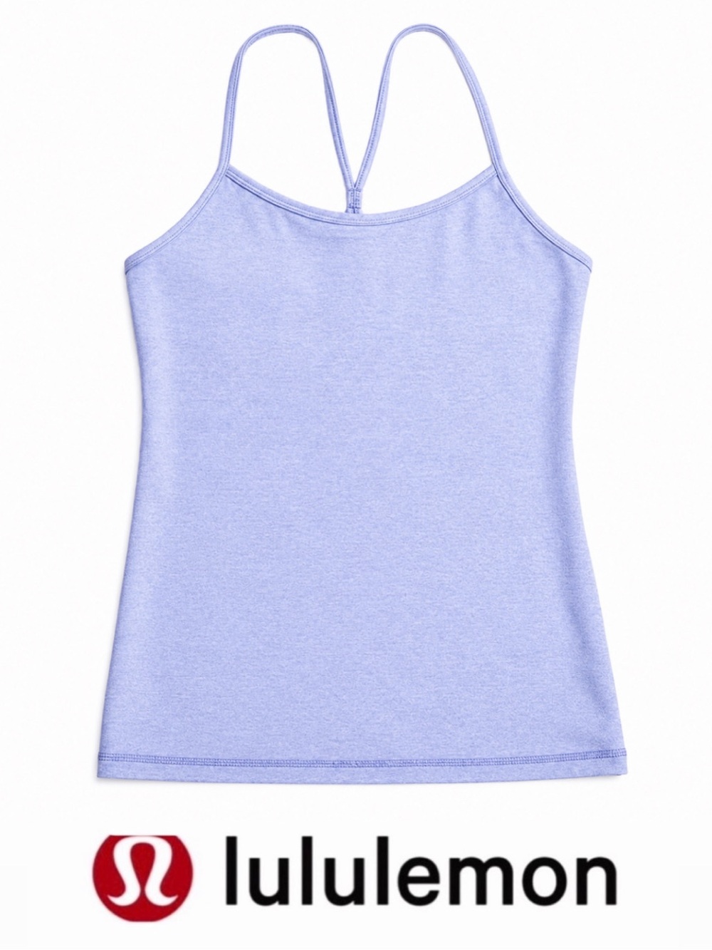LULULEMON Power Y Tank Top in Periwinkle (light bluish lilac)